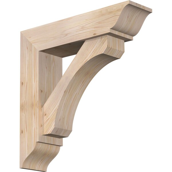 Ekena Millwork Legacy Traditional Smooth Bracket w/ Offset Brace, Douglas Fir, 7 1/2"W x 30"D x 30"H BKT0806X30X30LEC01SDF - main